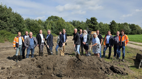 230918 Berkelrenaturierung 1. Spatenstich