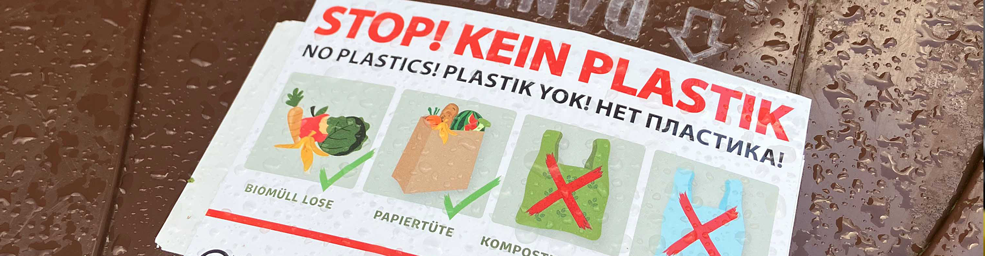 Plastiktüten gehören nicht in den Biomüll